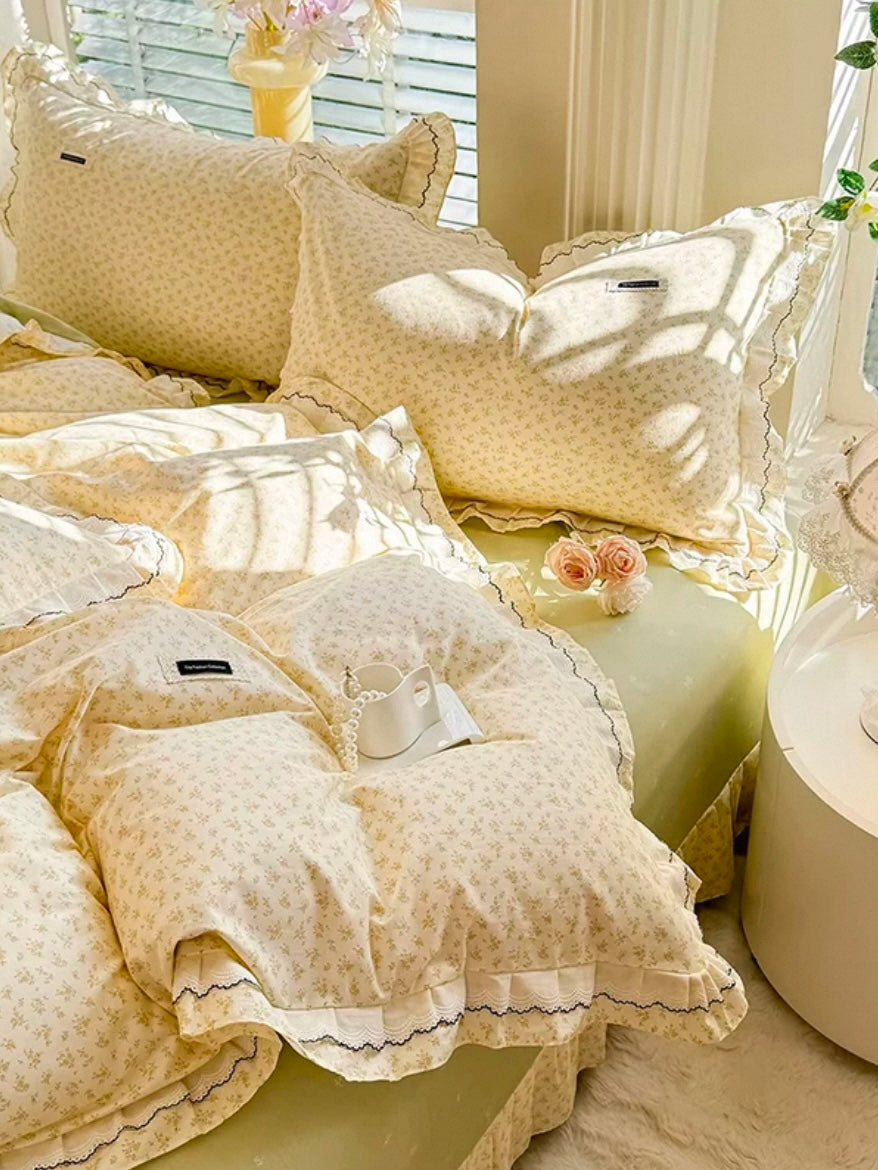 Princess Elegant Cotton Bedding Set Flat Sheet