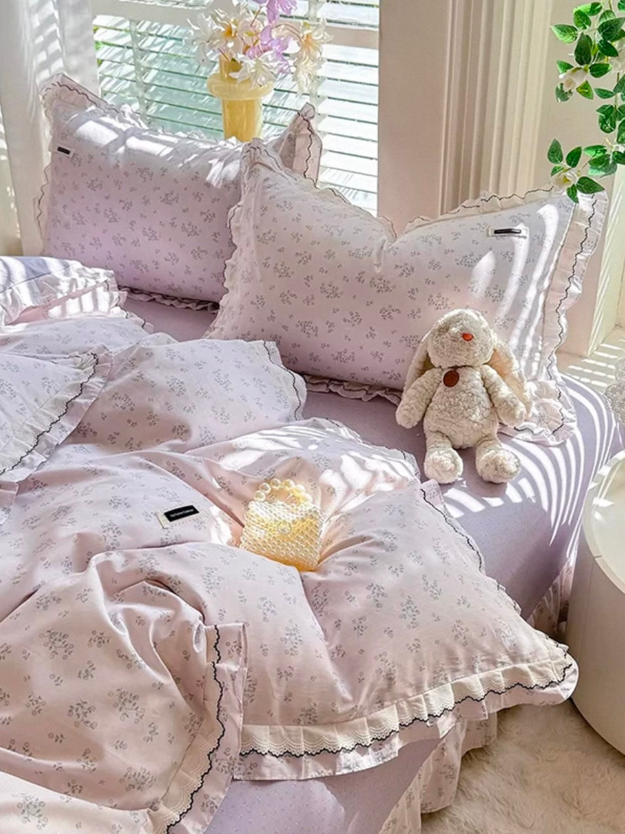 Princess Elegant Cotton Bedding Set Flat Sheet