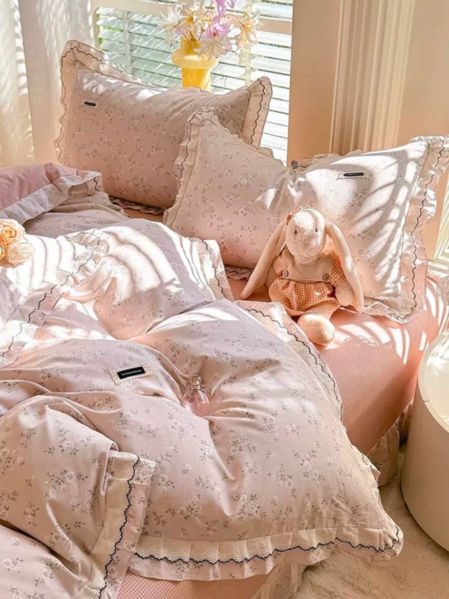 Princess Elegant Cotton Bedding Set Flat Sheet