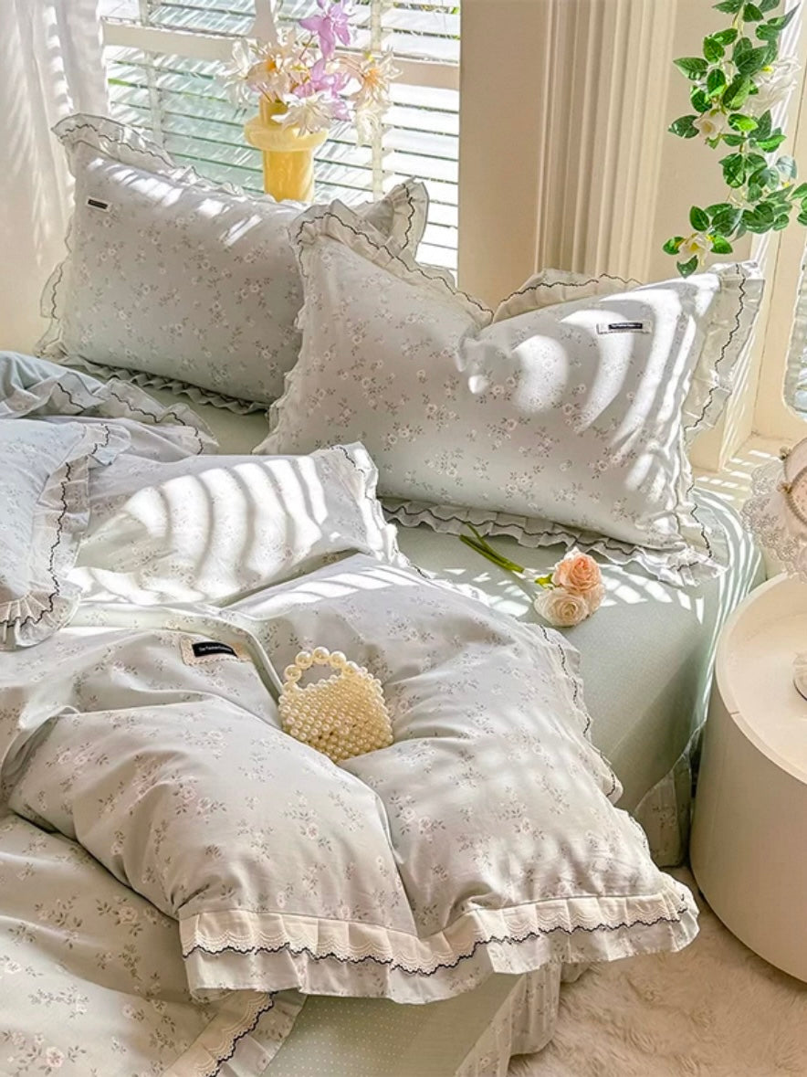 Princess Elegant Cotton Bedding Set Flat Sheet