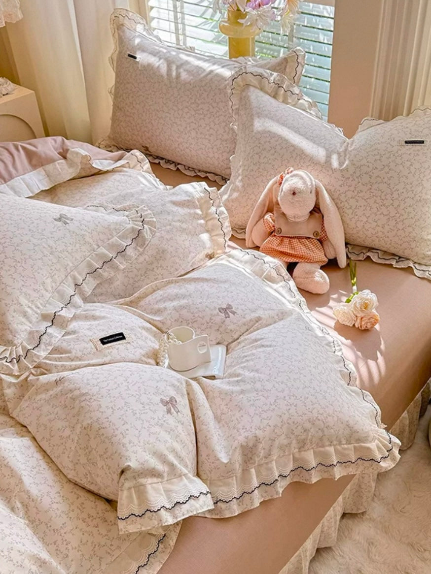 Princess Elegant Cotton Bedding Set Flat Sheet