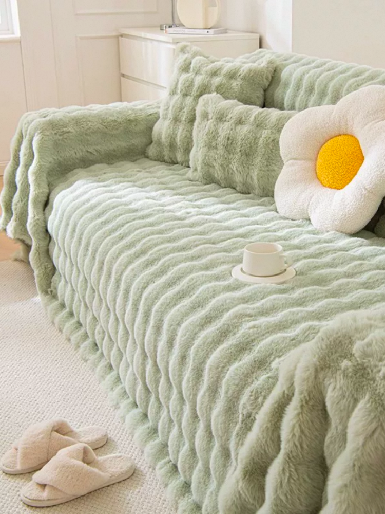 Fall Winter Thickened Anti Cat Scratch Non Shedding Sofa Cover