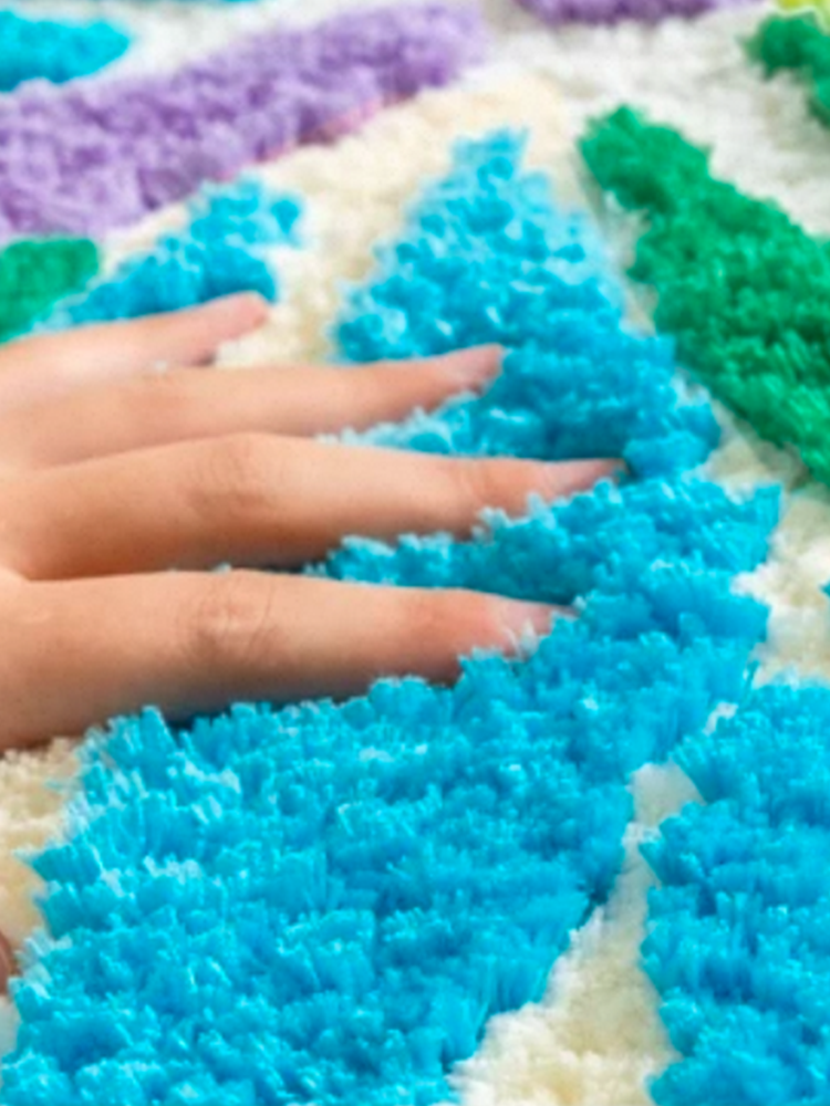 Irregular Machine Washable Accent Rugs for Bedroom Kids Room