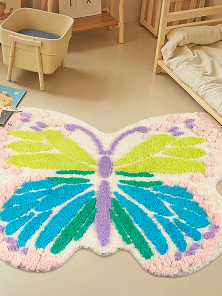 Irregular Machine Washable Accent Rugs for Bedroom Kids Room