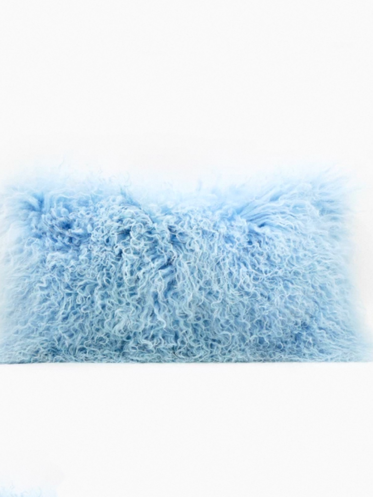 Natural Lambswool Throw Pillow French Luxury Style