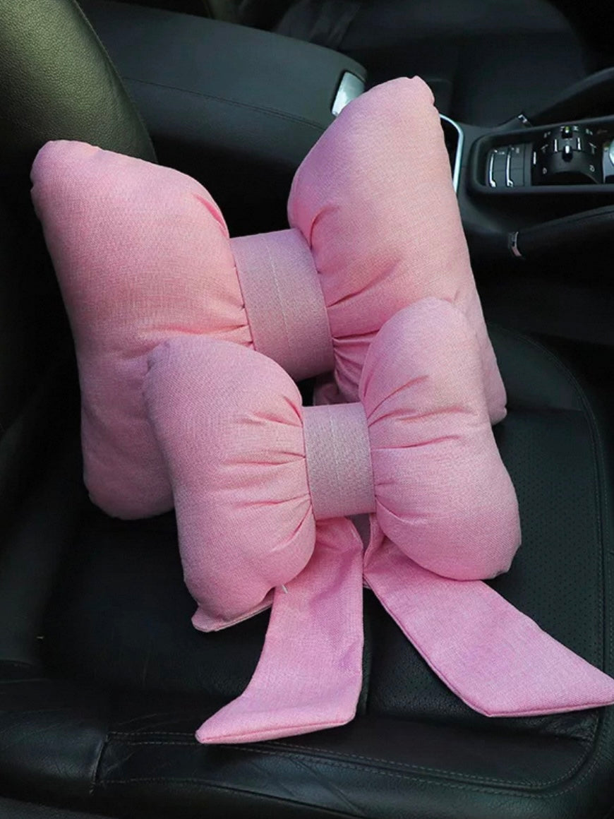Bow Pillow Decorative Cushion for Car Sofa Bedroom