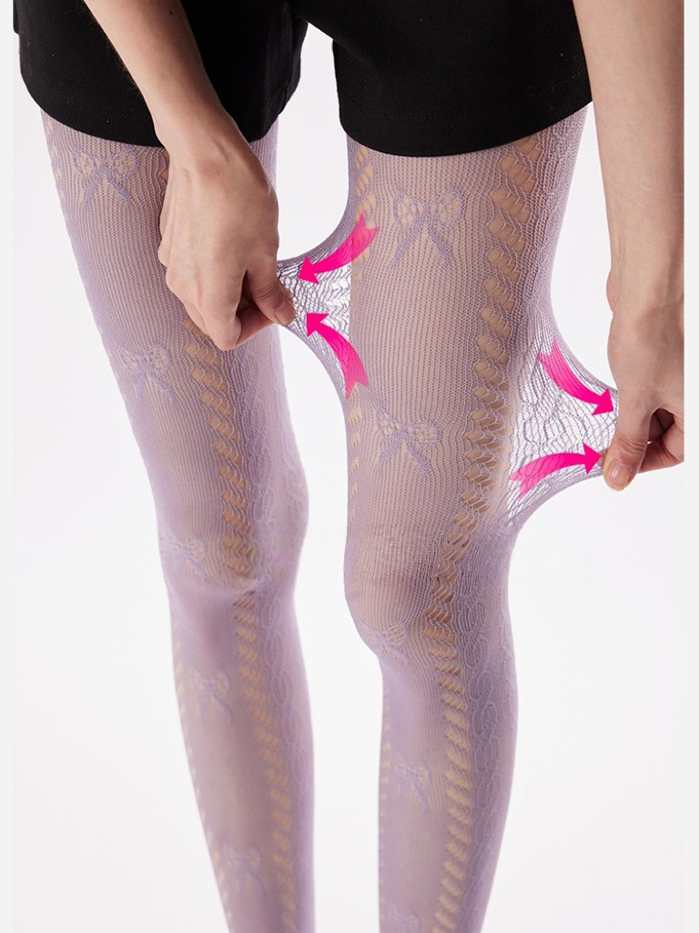 Sheer Lace Coquette Tights