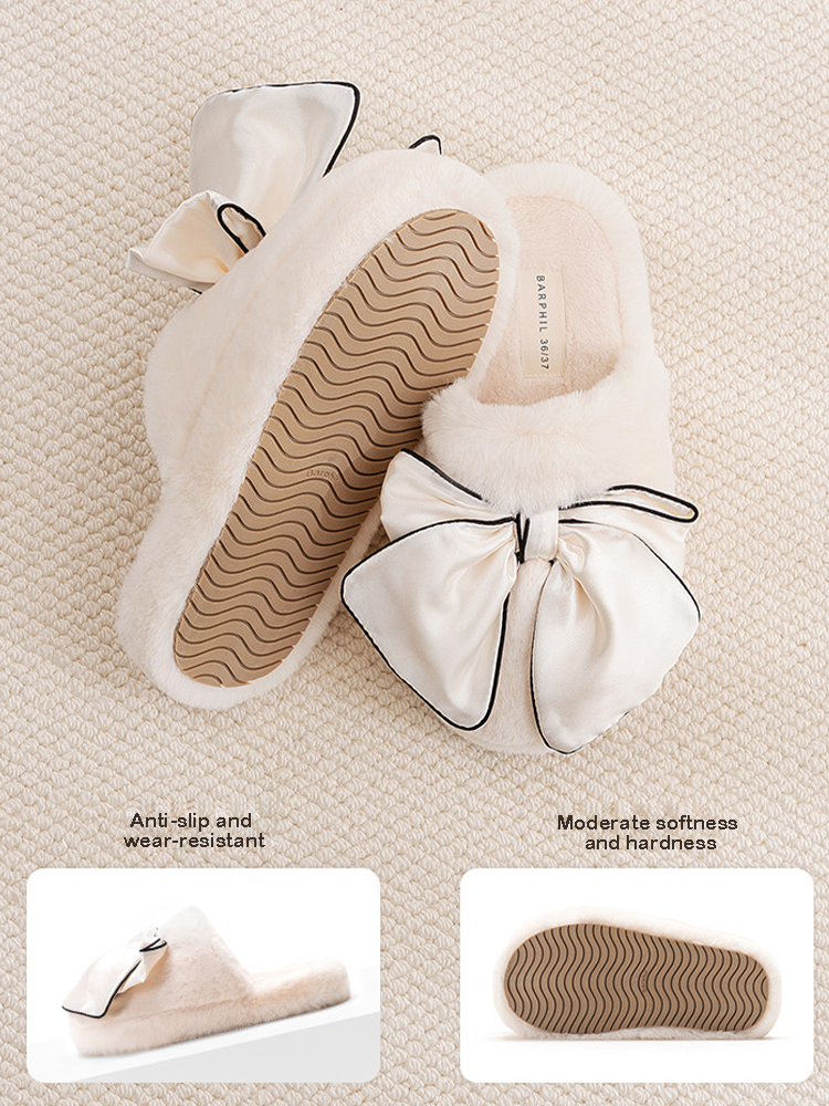 Thick Sole Fuzzy House Slippers Fall Winter Indoor