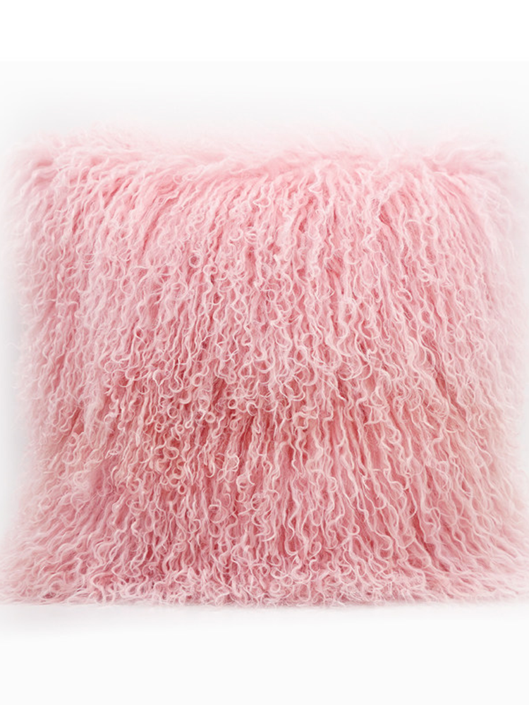 Natural Lambswool Throw Pillow French Luxury Style