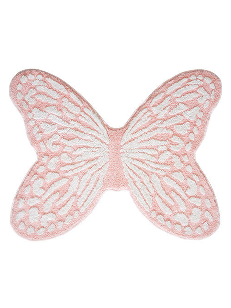 Luxury Butterfly Thick Accent Rugs Irregular Shape