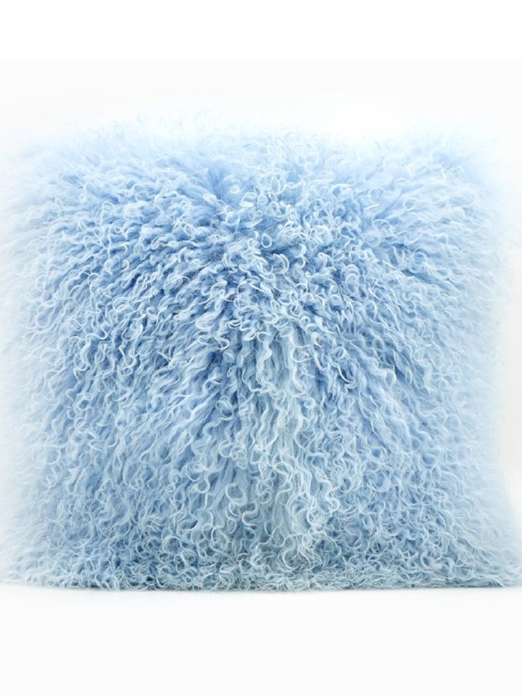 Natural Lambswool Throw Pillow French Luxury Style
