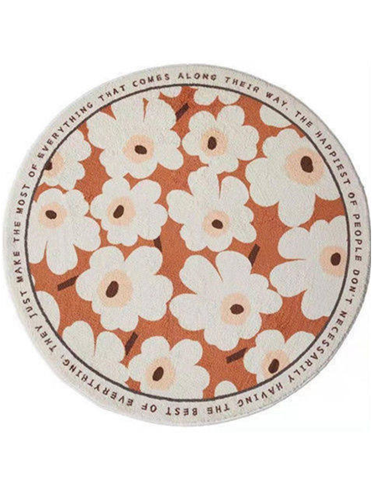 Elegant Vintage Round Rug Luxury Decorative Carpet