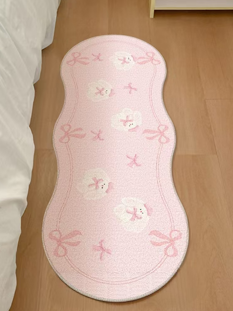 Cute Cartoon Bunny Long Soft Runner Rug
