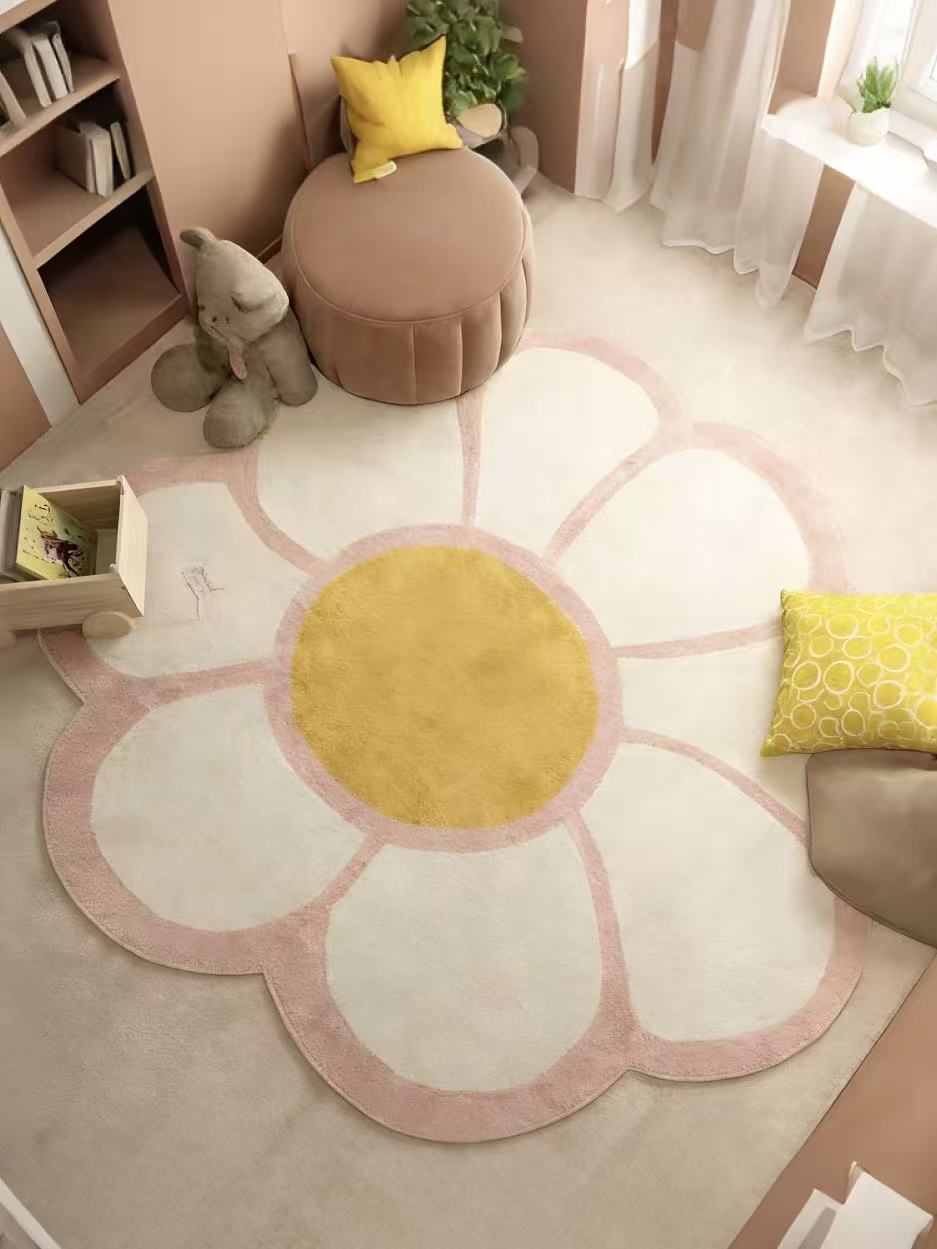 Vintage Floral Shape Accent Rugs Luxury Style