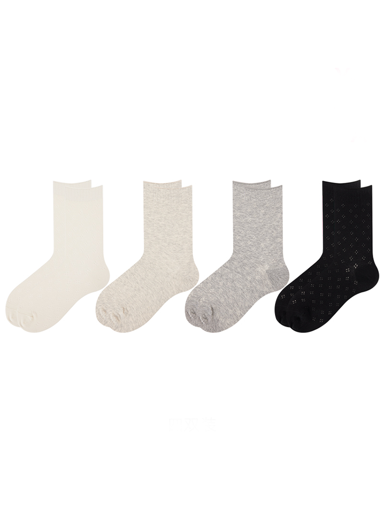 White Mesh Ruffle Socks – Ballet-Inspired Lightweight Crew