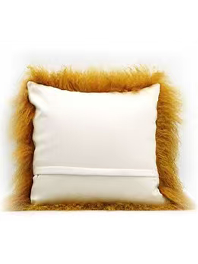 Natural Lambswool Throw Pillow French Luxury Style