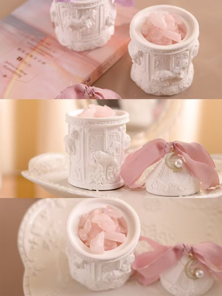 Cute Carousel Essential Oil Diffuser Stone Long Lasting Indoor Decor