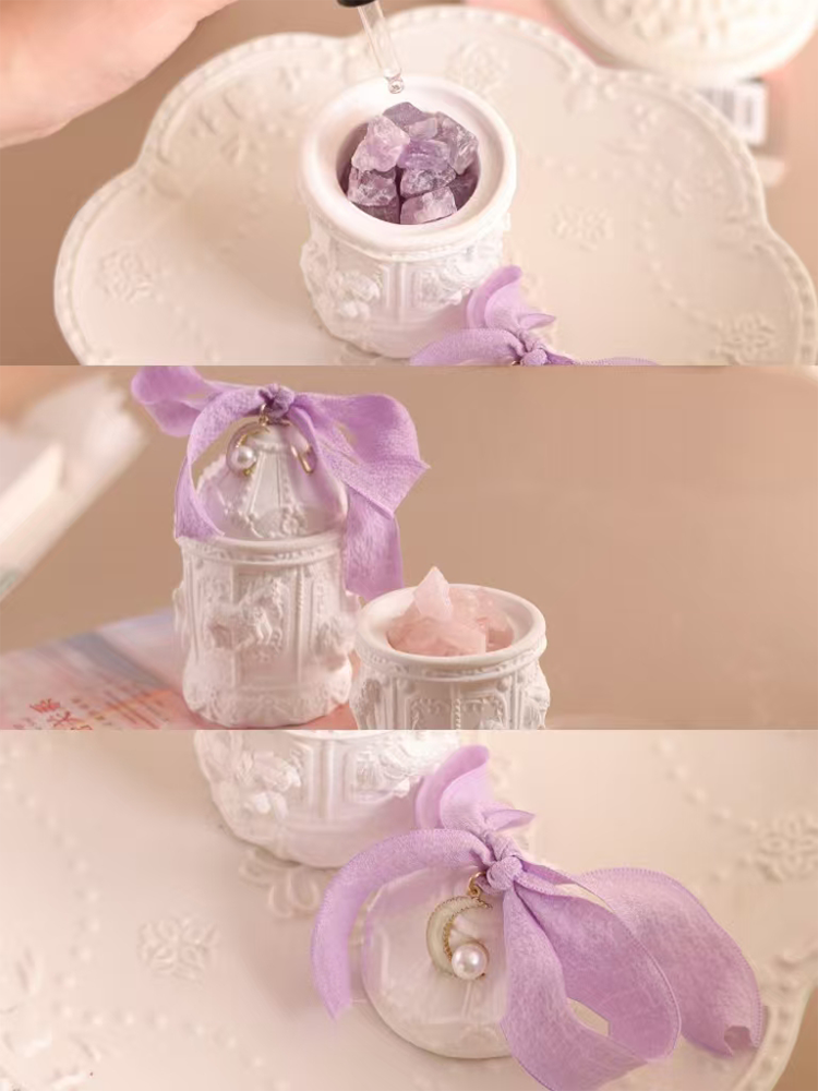 Cute Carousel Essential Oil Diffuser Stone Long Lasting Indoor Decor