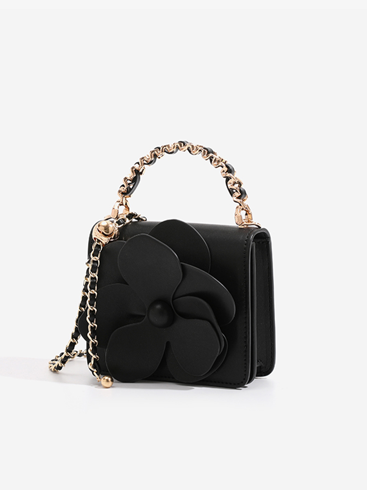 Mini Floral Chain Crossbody Bag