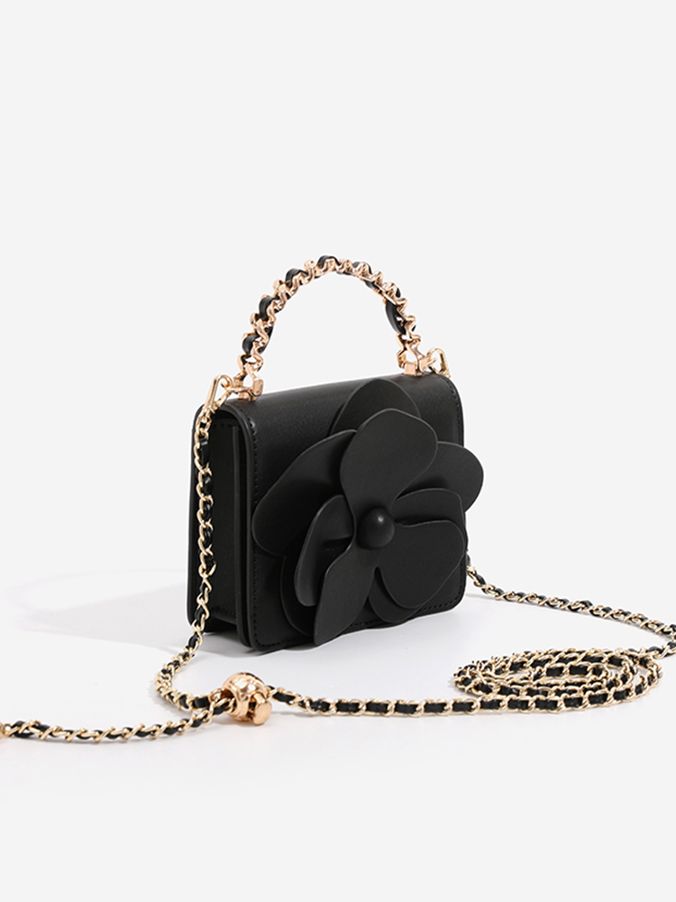 Mini Floral Chain Crossbody Bag