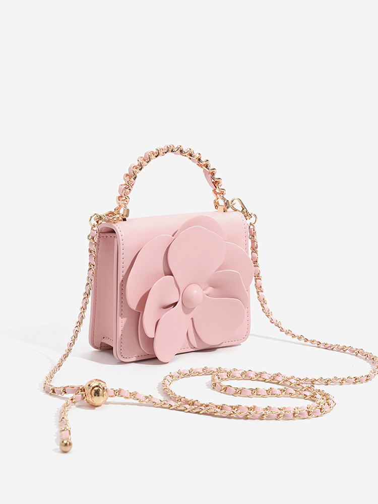Mini Floral Chain Crossbody Bag