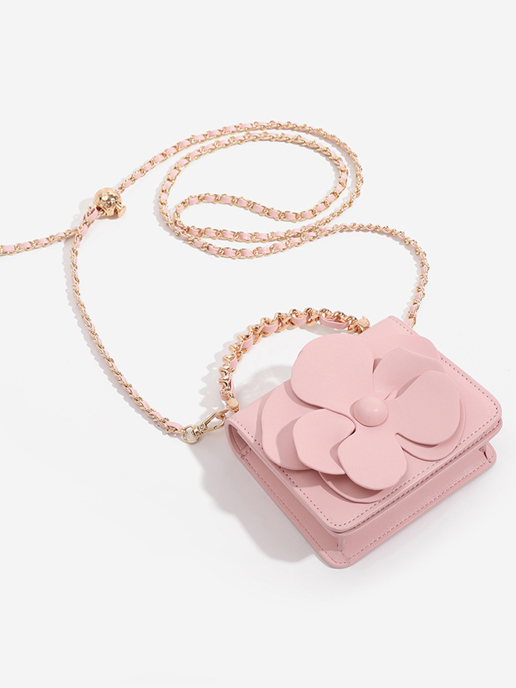 Mini Floral Chain Crossbody Bag