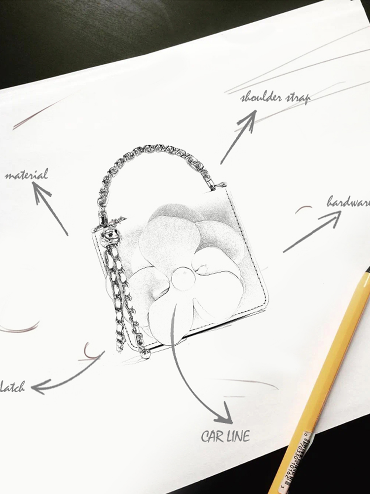 Mini Floral Chain Crossbody Bag