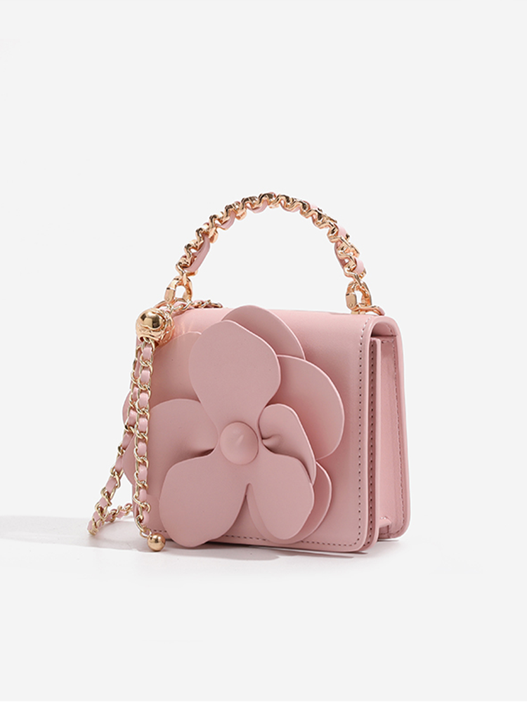 Mini Floral Chain Crossbody Bag