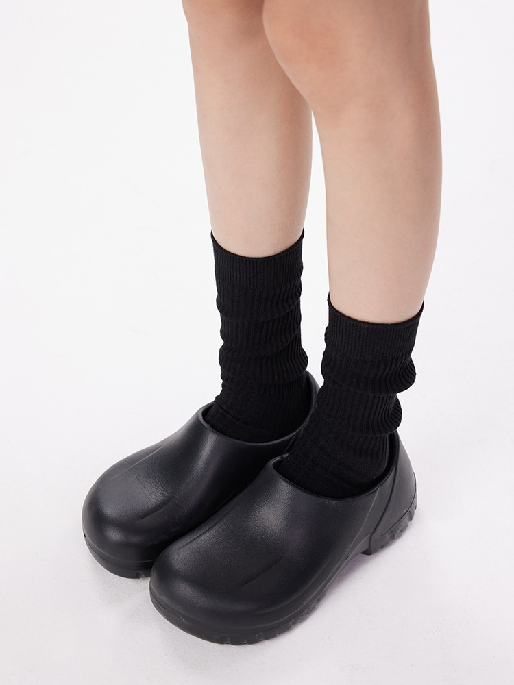 Knit Neutral Women‘s Socks Stripe Texture Mid-Length Ankle - Yangma