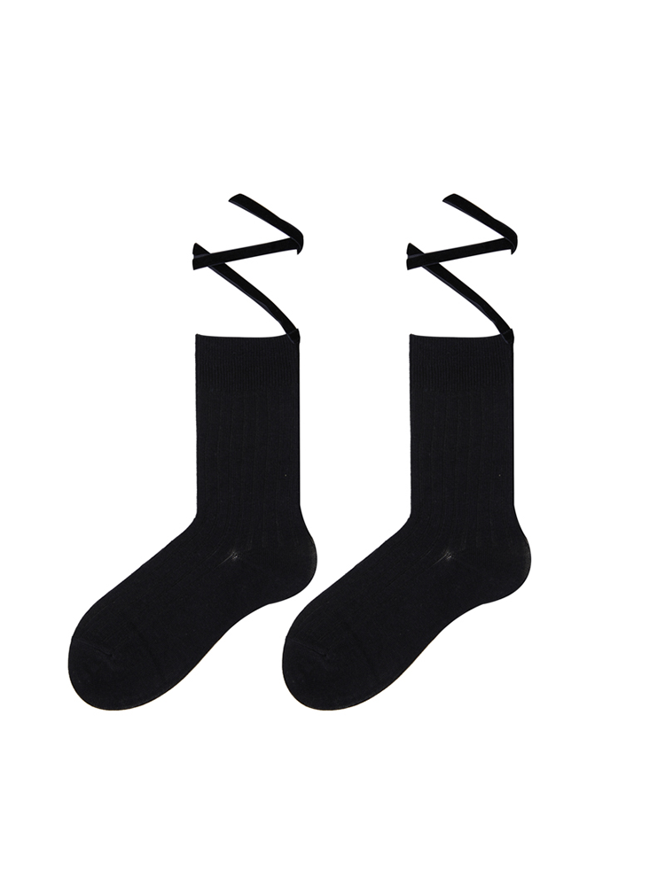 Ballet Cross Socks Lace-Up Bandage Stocking for Women Cotton - Yangma