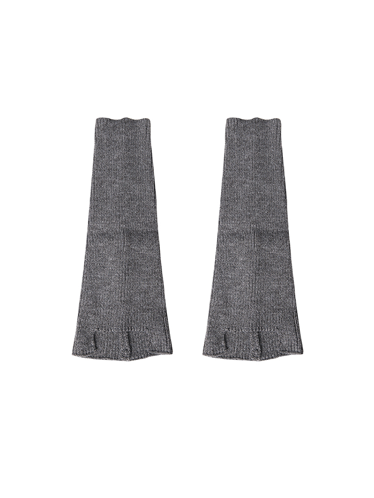 Retro Preppy Chic Ballet Leg Warmers Ribbed Knitted Socks - Yangma