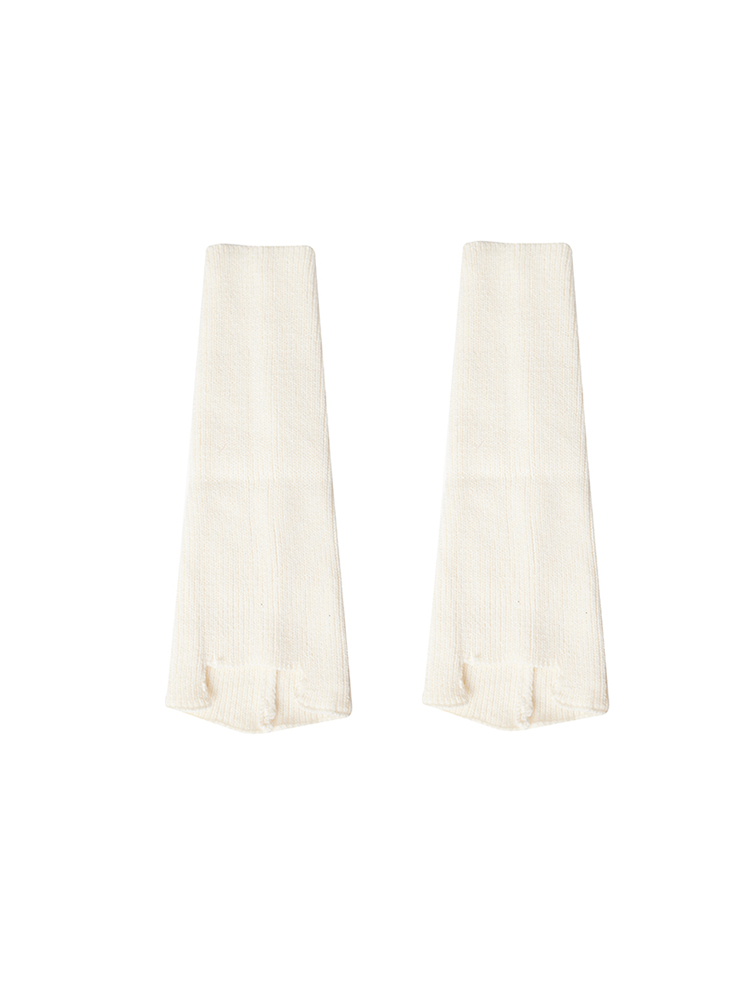 Retro Preppy Chic Ballet Leg Warmers Ribbed Knitted Socks - Yangma