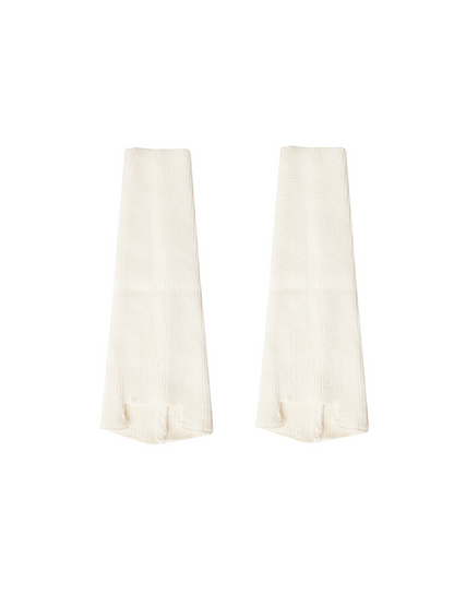 Retro Preppy Chic Ballet Leg Warmers Ribbed Knitted Socks - Yangma