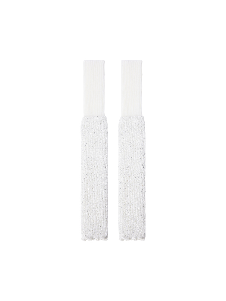 Yoga Dance Leg Warmers Glitter Chic Ribbed Knitted - Yangma