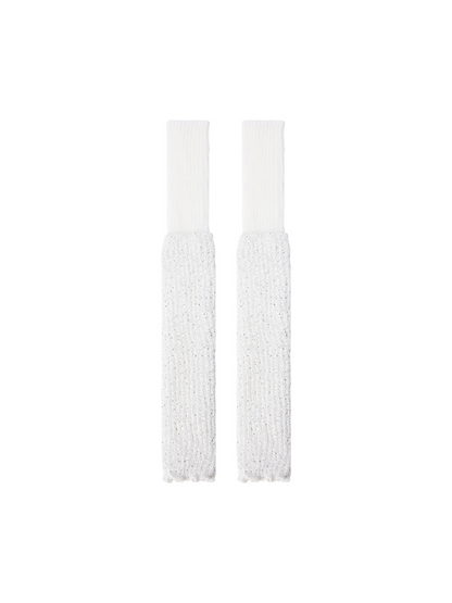Yoga Dance Leg Warmers Glitter Chic Ribbed Knitted - Yangma