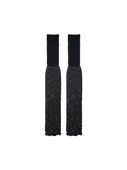 Yoga Dance Leg Warmers Glitter Chic Ribbed Knitted - Yangma