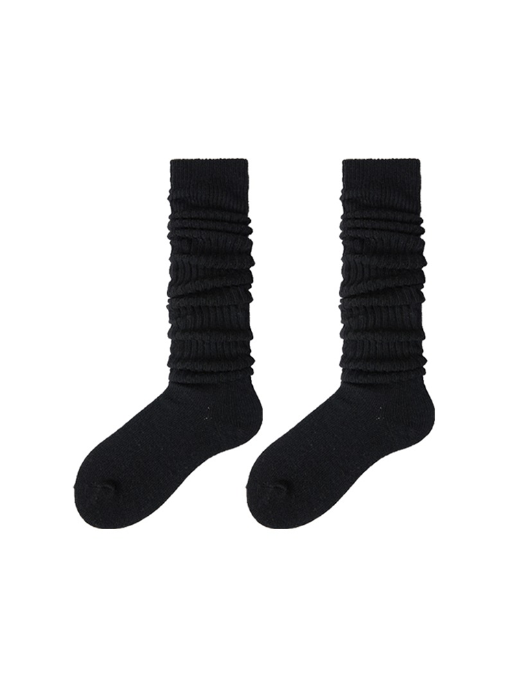 Women's Thigh Knee High Socks Boot Stocking Ribbed Knit Leg Warmers - Yangma