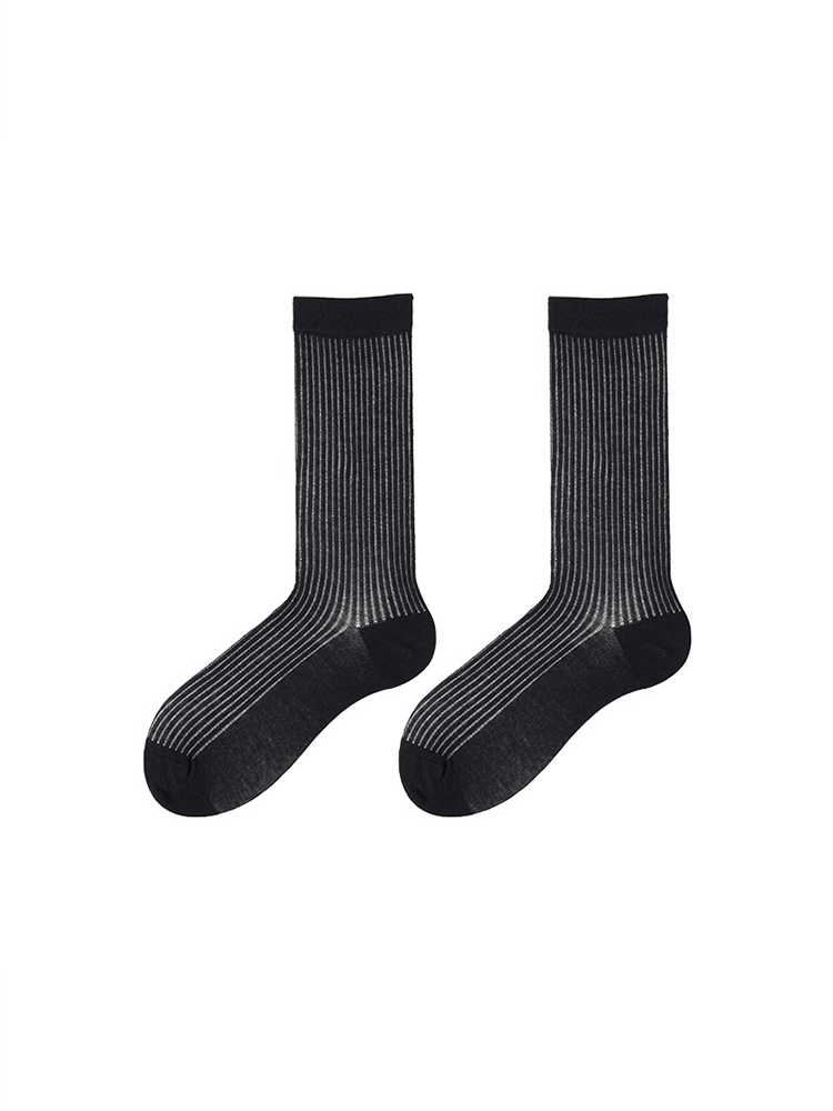Women's Striped Socks Mid-Length Cotton Ankle Light Summer - Yangma