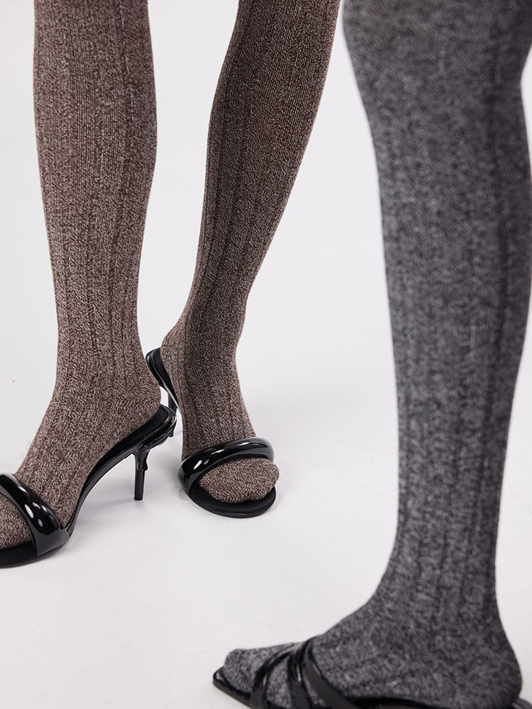 Women's Thigh Knee High Socks Soft Cotton Knit Long Boot Stockings Leg Warmers - Yangma