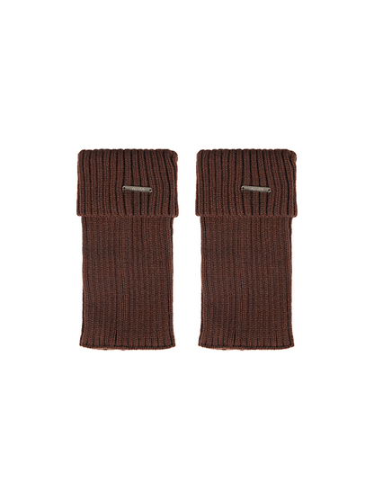 Retro Preppy Chic Ankle Leg Warmers Cable Knitted Cuffs - Yangma