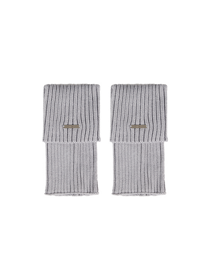 Retro Preppy Chic Ankle Leg Warmers Cable Knitted Cuffs - Yangma