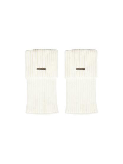 Retro Preppy Chic Ankle Leg Warmers Cable Knitted Cuffs - Yangma