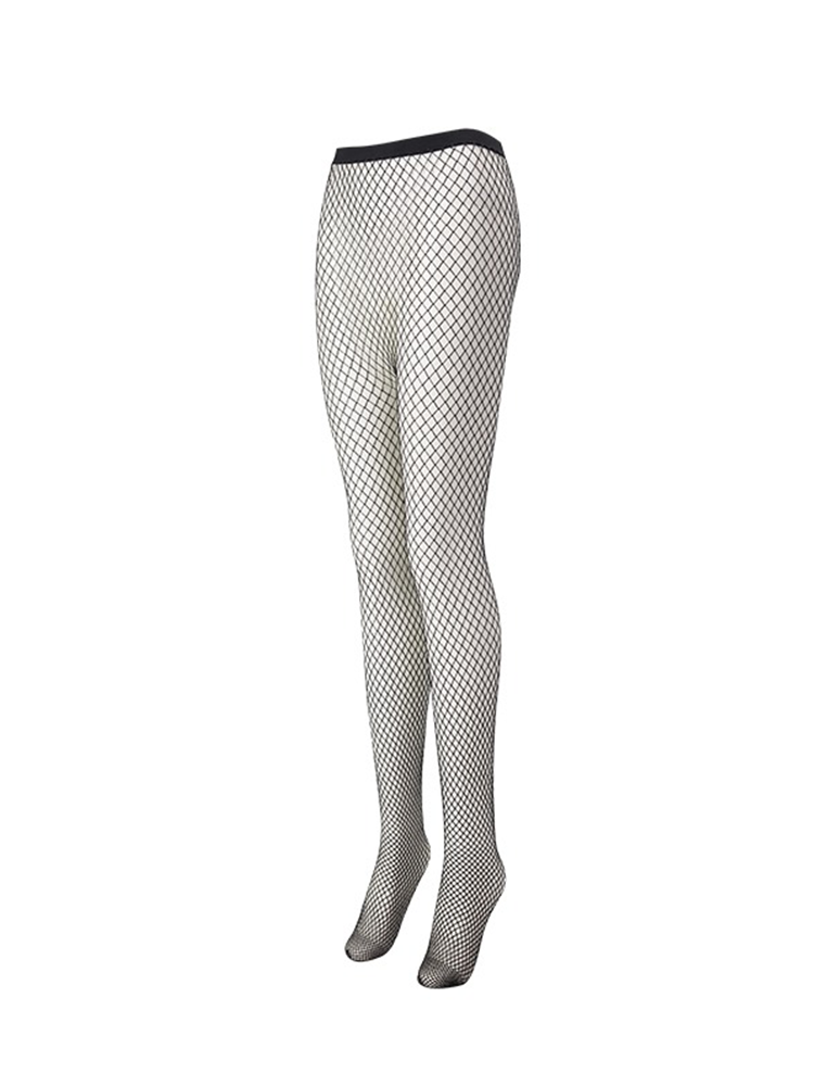 Women Glitter Fishnet Tights Black Net Lace Stockings Pantyhose - Yangma