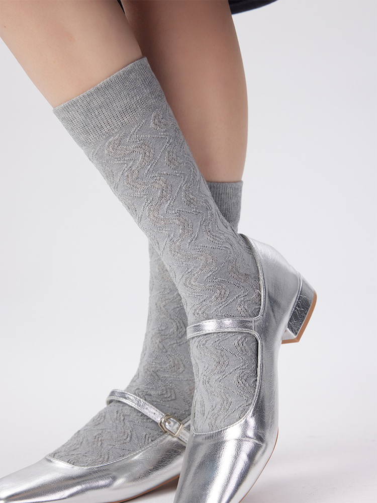 Lace Women‘s Socks Casual Cotton Mid-Length Ankle Knit - Yangma