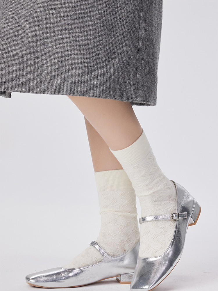 Lace Women‘s Socks Casual Cotton Mid-Length Ankle Knit - Yangma