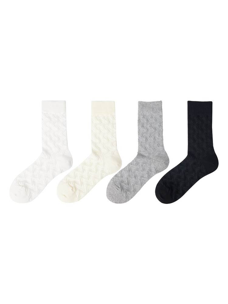 Lace Women‘s Socks Casual Cotton Mid-Length Ankle Knit - Yangma