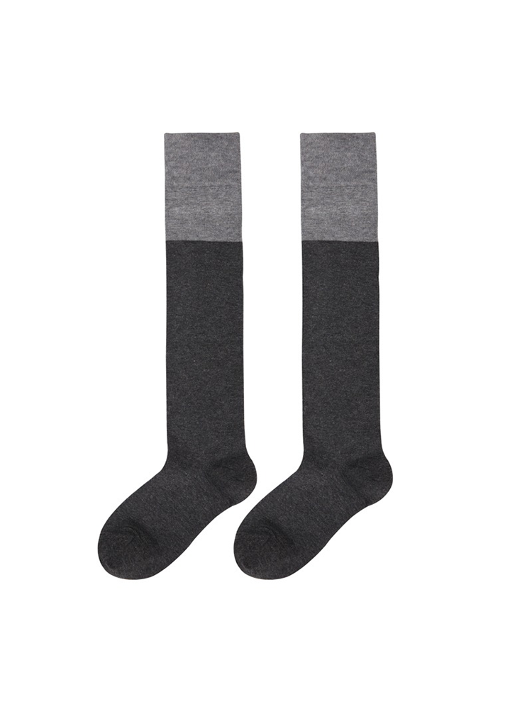 Office Lady Knee High Stocking for Women Cotton Socks - Yangma