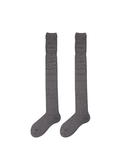 Women's Thigh Knee High Socks Boot Stocking Knit Leg Warmers - Yangma