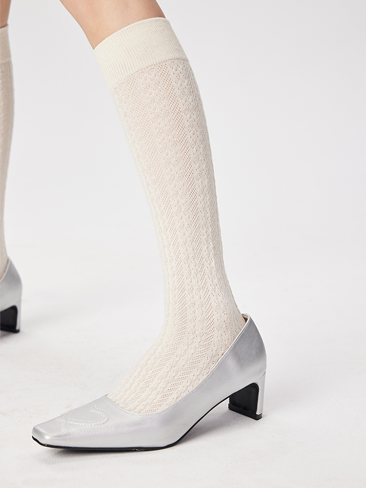 Women's Cable Knit Thigh High Boot Socks Extra Long Winter Stockings Leg Warmers - Yangma