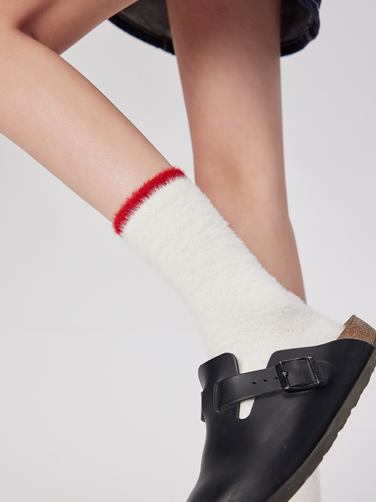 Fuzzy Socks Fluffy Sleeping for Women Soft Warm Fleece - Yangma